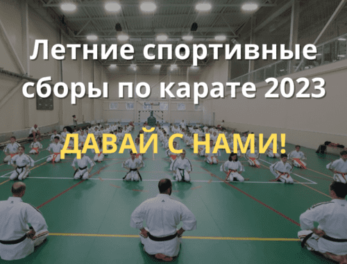 Летние спортивные сборы по карате 2023